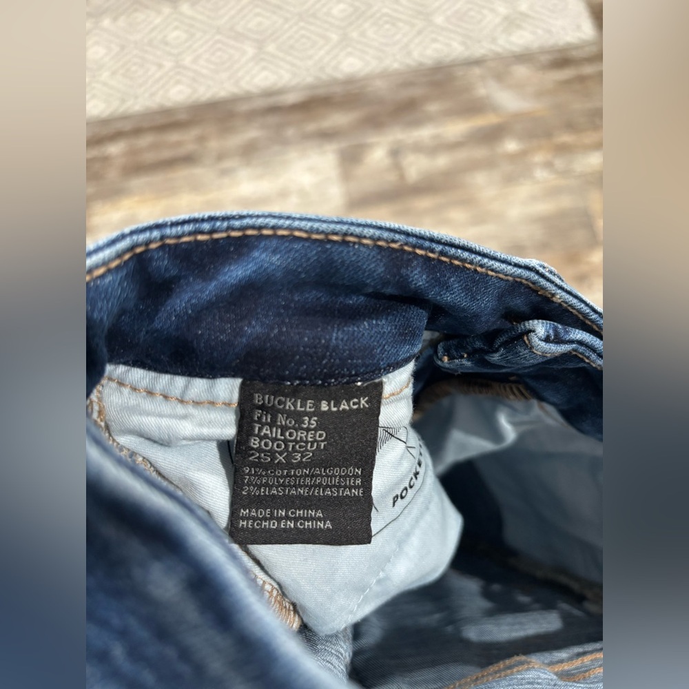 Buckle black women’s jeans - Picture 4 of 7